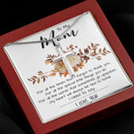 Mom Necklace, Mom Gift From Daughter, Mother Day Necklace Meaningful For Mom Christmas Gift For Mom Necklace Mother's Day Artisan Crafted Cross Necklace