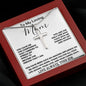 To My Loving Mom - Love Always Your Son Necklace Mother's Day Artisan Crafted Cross Necklace