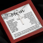 Mom Necklace -To My Mom - I Need To Say I Love You, Mom... I Do - Mother's Day Gift Mother's Day Artisan Crafted Cross Necklace