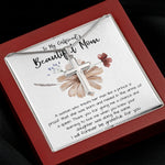 Mom Necklace Gift, To My Girlfriend's Mom Necklace, Gift For Girlfriend's Mom, Mother Of The Bride Mother's Day Artisan Crafted Cross Necklace