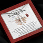 Mom Necklace Gift, To My Girlfriend's Mom Necklace, Gift For Girlfriend's Mom, Mother Of The Bride Mother's Day Artisan Crafted Cross Necklace