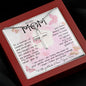 To My Mom Necklace To A Woman Of Wisdom Mother's Day Gift For Mom From Son Mother's Day Artisan Crafted Cross Necklace