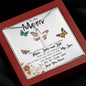 To My Mom Necklace, I'll Be By Your Side, To My Mom Gift Necklace Mother's Day Artisan Crafted Cross Necklace