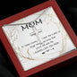Mom Necklace - Love You Always And Forever Mother's Day Gift Mother's Day Artisan Crafted Cross Necklace