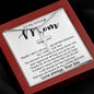 To My Loving Mom - Important Person In My Life Mother's Day Gift From Son Necklace Mother's Day Artisan Crafted Cross Necklace