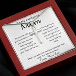 Mom Necklace - Gift For Mom From Son - You Have Been My Biggest Champion Mother's Day Gift Mother's Day Artisan Crafted Cross Necklace