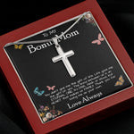 To My Bonus Mom Necklace Love Always Greatest Mother's Day Gift Necklace Mother's Day Artisan Crafted Cross Necklace