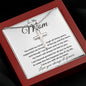 Mom Necklace - To My Mom - Love You Always And Forever Mother's Day Artisan Crafted Cross Necklace