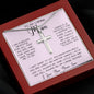 Gift For Caring Mom From Son, To My Mom Necklace Gift For Mother's Day Mother's Day Artisan Crafted Cross Necklace