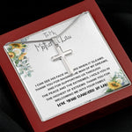 Mother-In-Law Necklace, Mother In Law Necklace Gift - Man Of My Dream Necklace From Your Daughter In Law Mother's Day Artisan Crafted Cross Necklace
