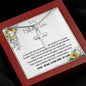 Mother-In-Law Necklace, Mother In Law Necklace Gift - Man Of My Dream Necklace From Your Daughter In Law Mother's Day Artisan Crafted Cross Necklace