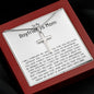Mom Necklace, Mother-In-Law Necklace, Gift To My Boyfriend's Mom Necklace, Gift For Future Mother-In-Law Mother's Day Artisan Crafted Cross Necklace