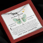 Mom Necklace Gift - Daughter Gift To Best Mom, You Gave Me The Wings To Fly Mom Necklace Mother's Day Artisan Crafted Cross Necklace