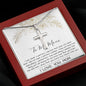 Mom Necklace Mother's Day Gift, To My Mom Necklace, Gift For Mom,  Mother's Day Necklace Mother's Day Artisan Crafted Cross Necklace