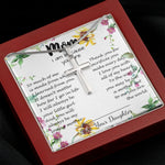 To My Mom Neckalce - Thank You For Sacrifices You Make Every Day Mother's Day Gift Mother's Day Artisan Crafted Cross Necklace