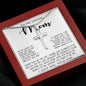 To My Loving Mom Gift for Mother Necklace Sentimental Mothers Day Thoughtful Present From Son Mother's Day Artisan Crafted Cross Necklace