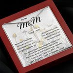 To My Mom Necklace Greatest Mom Mother's Day Gift Necklace Mother's Day Artisan Crafted Cross Necklace