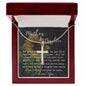 Mom Necklace Gift, Mothers's Day Necklace - Special Bond Mother's Day Artisan Crafted Cross Necklace
