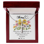 Mother Necklace - You Will Always Be In My Heart - Mother's Day Necklace Mother's Day Artisan Crafted Cross Necklace