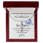 Mom Necklace - I'll Miss You Untill We Meet Again - Mother's Day Gift Mother's Day Artisan Crafted Cross Necklace