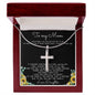 To My Mom Necklace You Are The World Mother Gift Necklace Mother's Day Artisan Crafted Cross Necklace