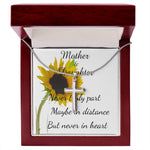 Mother Necklace - Mother Gift - Never Truly Part Mother's Day Necklace Mother's Day Artisan Crafted Cross Necklace