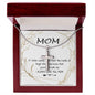 Mom Necklace - Love You Always And Forever Mother's Day Gift Mother's Day Artisan Crafted Cross Necklace