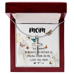 Mom Necklace Gift -Love You Always And Forever - Mother's Day Gift Mother's Day Artisan Crafted Cross Necklace