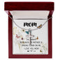 Mom Necklace Gift -Love You Always And Forever - Mother's Day Gift Mother's Day Artisan Crafted Cross Necklace
