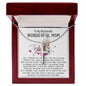 Mom Necklace, Mother-In-Law Necklace, To My Boyfriend's Mom Gift Necklace Mother's Day Artisan Crafted Cross Necklace