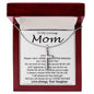 To My Loving Mom - Important Person In My Life Mother's Day Gift From Daughter Necklace Mother's Day Artisan Crafted Cross Necklace