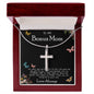 To My Bonus Mom Necklace Love Always Greatest Mother's Day Gift Necklace Mother's Day Artisan Crafted Cross Necklace