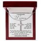 To My Beautiful Mom - I'm So Blessed That You Are My Mother - Love Your Son, Mother's Day Necklace Mother's Day Artisan Crafted Cross Necklace