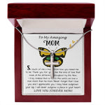 Mom Necklace Gift - To My Amazing Mom - From Son - Beautiful Gift Set Mom Necklace Mother's Day Artisan Crafted Cross Necklace