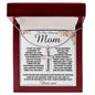 To my Amazing Mom Gift From Son Mother's Day Necklace Mother's Day Artisan Crafted Cross Necklace