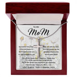 To My Mom Necklace Greatest Mom Mother's Day Gift Necklace Mother's Day Artisan Crafted Cross Necklace