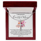 Mother-In-Law Necklace, Necklace Gift For Boyfriend's Mom, To My Boyfriend's Mom Gift, Future Mother-In-Law Mother's Day Artisan Crafted Cross Necklace
