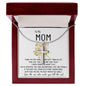 Mom Necklace Gift - To My Mom Necklace - Thank You For Giving Me The Best Things In Life Mother's Day Artisan Crafted Cross Necklace
