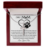 Mom Necklace - To My Dog Mom - Love You Always And Forever - Mother's Day Gift Mother's Day Artisan Crafted Cross Necklace