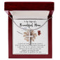 Mom Necklace Gift, To My Girlfriend's Mom Necklace, Gift For Girlfriend's Mom, Mother Of The Bride Mother's Day Artisan Crafted Cross Necklace