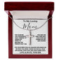 To My Loving Mom - Love Always Your Son Necklace Mother's Day Artisan Crafted Cross Necklace
