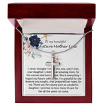 Mother-In-Law Necklace, Necklace Gift For Future Mother-In-Law From Future Son-In-Law, To My Future Mother-In-Law Mother's Day Artisan Crafted Cross Necklace
