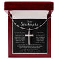 To My Soulmate - You Are My Life, My Love, And My Best Friend Mother's Day Necklace Mother's Day Artisan Crafted Cross Necklace