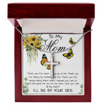 Mom Necklace, To My Mom Gift Necklace, Mother's Day Cute Gift For Mom, Mother Daughter Necklace Mother's Day Artisan Crafted Cross Necklace