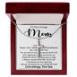To My Loving Mom - Important Person In My Life Mother's Day Gift From Son Necklace Mother's Day Artisan Crafted Cross Necklace