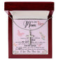 To My Mom Necklace Gift From Son Mother's Day Artisan Crafted Cross Necklace