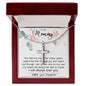Mom Necklace, To My Mom Necklace Card – Alluring Beauty Necklace – Jewelry For Mom Gifts Mother's Day Artisan Crafted Cross Necklace