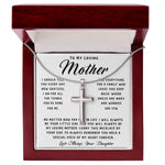 To My Loving Mother Necklace Where Are Smiles Are Many And Worries Are Few Gift For Her Mother's Day Necklace Mother's Day Artisan Crafted Cross Necklace