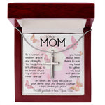 To My Mom Necklace To A Woman Of Wisdom Mother's Day Gift For Mom From Son Mother's Day Artisan Crafted Cross Necklace