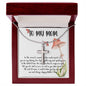 Mom Necklace, Gift Necklace For Mom Always Love You, Mother Necklace Mother's Day Artisan Crafted Cross Necklace